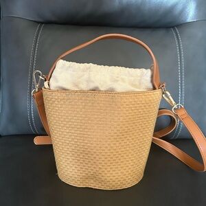 Raffia Crossbody Bag